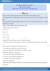 Đề thi giữa học kì 2 Vật lí 10 Kết nối tri thức - Đề số 2